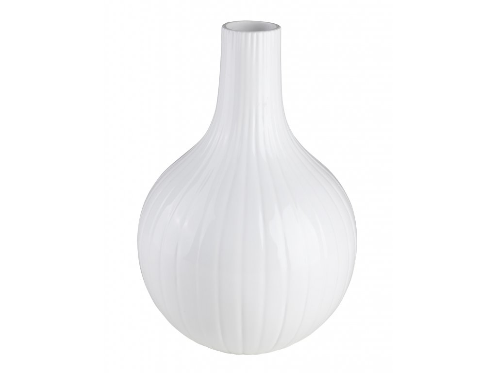 Váza Cibule malá (19x19x28cm), bílá
