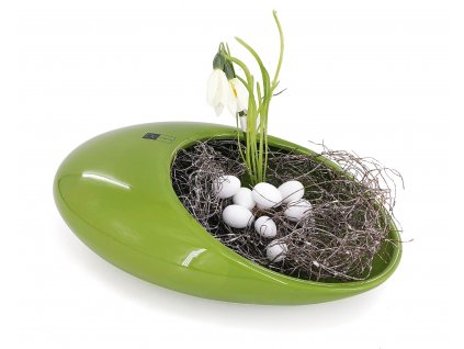 1231 misa bean s 20x13x7cm svetle zelena