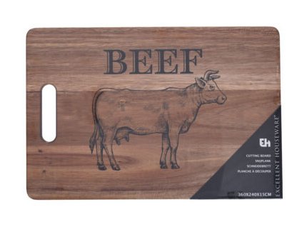 Kuchyňské dřevěné prkenko, Beef