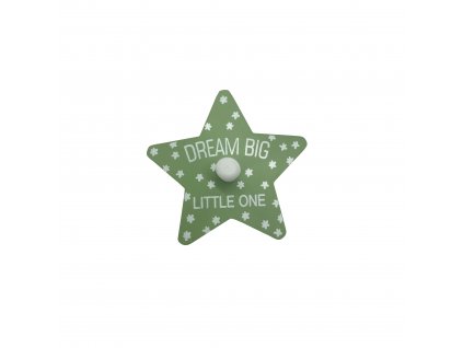 Dětský věšáček Hvězda, zelená/bílé hvězdičky