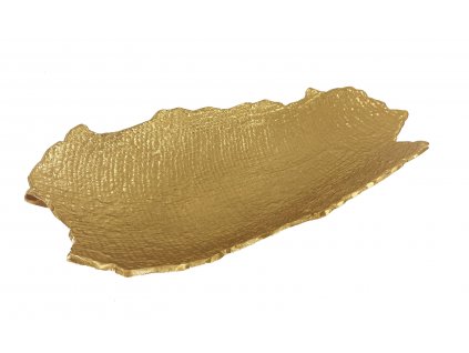 Zlatá tepaná mísa Elegant 35x17cm, varianta A