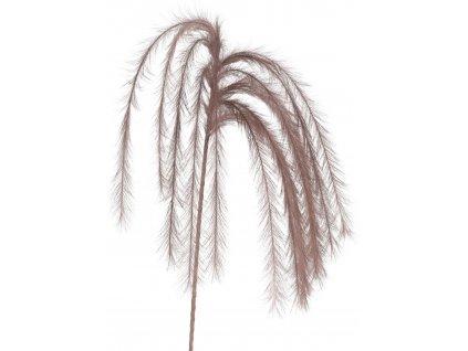 Umělé dekorativní peří Feather 130cm, šedohnědá