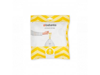 PerfectFit Bags, Code A, 3L, 40 Bags White 8710755137600 Brabantia 96dpi 1000x1000px 7 NR 25662