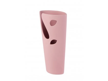 Váza 'Hole' (13x7x27cm), růžová