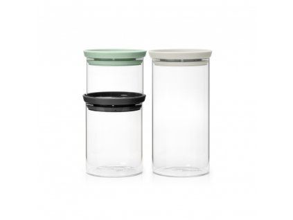 Stackable Glass Jars Set of 3 Pcs Mixed 8710755100550 Brabantia 96dpi 1000x1000px 7 NR 25692