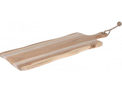 Dřevěné krájecí prkénko 59x20x1,5cm, teak dřevo