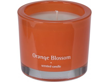 Vonná svíčka ve skle Bougie 9cm, Orange Blossom, oranžová