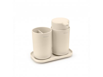 ReNew Bathroom Accessory set of 3 Soft Beige 8710755223402 Brabantia 96dpi 1000x1000px 7 NR 29093