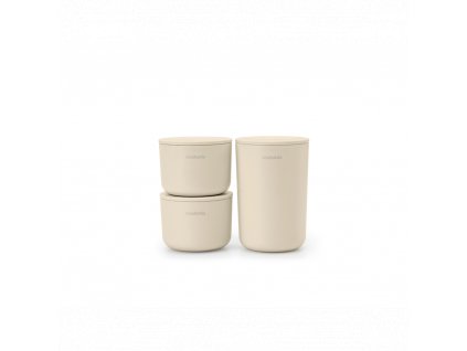 ReNew Storage Pots, set of 3 Soft Beige 8710755223501 Brabantia 96dpi 1000x1000px 7 NR 29112