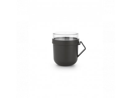 Make & Take Soup Mug, 0.6L Dark Grey 8710755203824 Brabantia 96dpi 1000x1000px 7 NR 27997