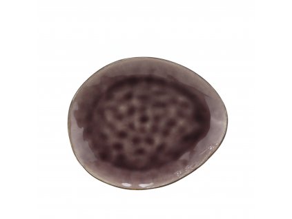 Dezertní talíř Deep, 20x17cm, fialová