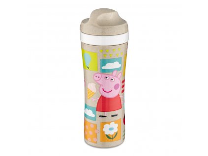 Dětská lahev na vodu Oase Peppa Pig, 425ml, přírodní