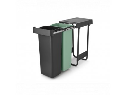 Sort&Go Built in Bin, 2x30L Dark Grey 8710755232527 Brabantia 96dpi 1000x1000px 7 NR 34738