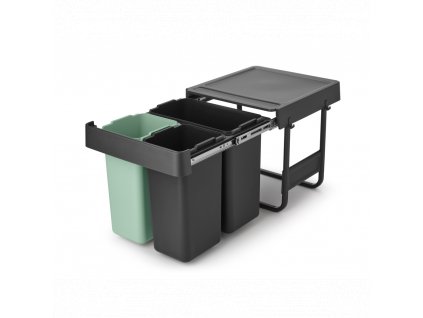 Sort&Go Built in Bin, 10+10+20L Dark Grey 8710755232541 Brabantia 96dpi 1000x1000px 7 NR 34742