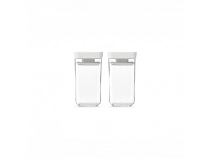 Tasty+ Stackable Canister, Set of 2 Light Grey 8710755230585 Brabantia 96dpi 1000x1000px 7 NR 35069