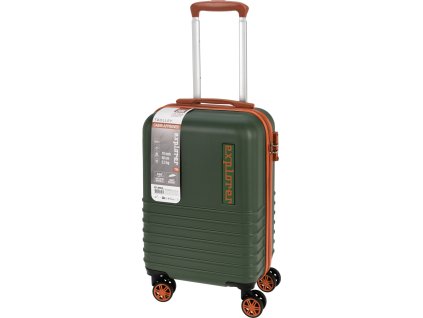 Cestovní kufr Explorer 18" – zelená/koňaková