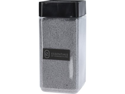 Dekorační písek Decorio – šedý, v plastové PET lahvi s obsahem 850 g, frakce 1–2 mm.