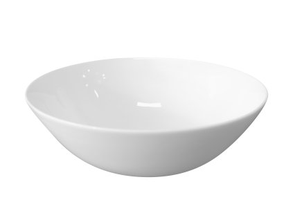 Porcelánová miska Luna ø 18,5 cm, kulatá, v bílé barvě se smetanovým nádechem, elegantní a bez dekoru.