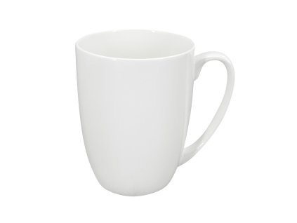 Elegantní bílý porcelánový hrnek Luna o objemu 350 ml – čistý design a jemný smetanový odstín.