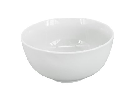 Čistě bílá, hluboká porcelánová miska by inspire Ronda, průměr 15 cm.