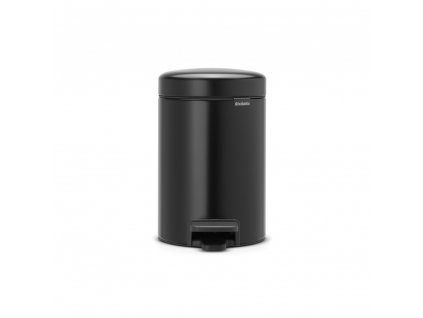 Pedal Bin newIcon, 3L Matt Black 8710755113321 Brabantia 1000x1000px 7 NR 1468