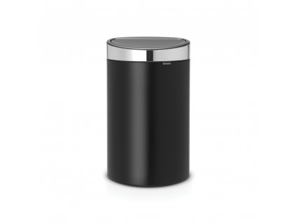 Touch Bin New, 40L Matt Black 8710755114847 Brabantia 96dpi 1000x1000px 7 NR 13324