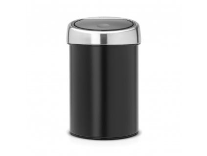 Touch Bin, 3L Matt Black 8710755364440 Brabantia 1000x1000px 7 NR 2056