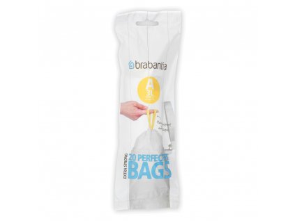 PerfectFit Bags, Code A, 3L, 20 pcs White 8710755311727 Brabantia 1000x1000px 7 NR 7937