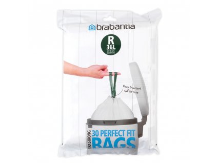 PerfectFit Bags, Dispenser, 36L, 30pcs White 8710755115646 Brabantia 1000x1000px 7 NR 10563