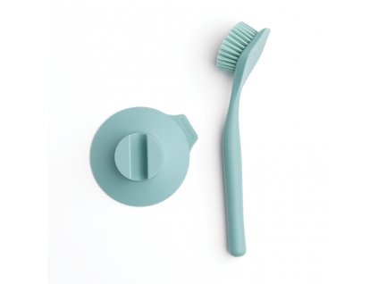 Dish Brush with Suction Cup Holder Mint 8710755117602 Brabantia 1024x1024px E NR 12714