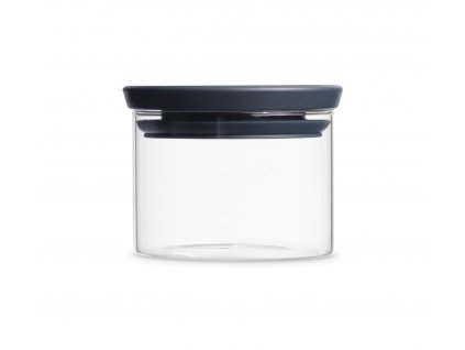Stackable Glass Jar, 0.3L Dark Grey 8710755298301 Brabantia 1181x1059px E NR 1815