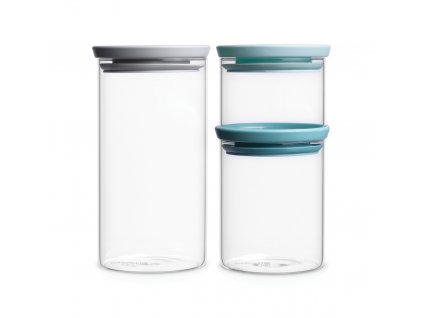 Stackable Glass Jars Set of 3 Pcs Mixed 8710755298325 Brabantia 1181x1150px E NR 1816