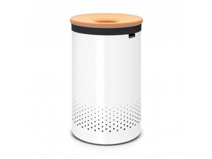 Laundry Bin, 60L, Cork Lid White 8710755104404 Brabantia 1000x1000px 7 NR 957