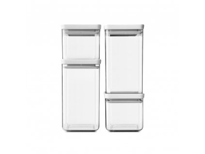 Square Canister, Set of 4, TASTY+ Light Grey 8710755122569 Brabantia 96dpi 1000x1000px 7 NR 15789