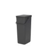 Sort & Go Recycle Bin, 40L Grey 8710755251047 Brabantia 96dpi 1000x1000px 7 NR 23245
