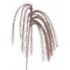 Umělé dekorativní peří Feather 130cm, šedohnědá
