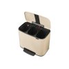 Bo Pedal Bin, 3 x 11L Soft Beige 8710755202346 Brabantia 96dpi 1000x1000px 7 NR 27551