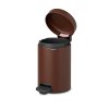 NewIcon Pedal Bin, 3L Mineral Cosy Brown 8710755208522 Brabantia 96dpi 1000x1000px 7 NR 26476