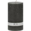 Svíčka válec 9x15cm, šedá