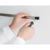 Wall Rail, 60cm 23.6 inch, 7 Hooks Matt Steel 8710755460005 Brabantia 1181x920px E NR 5166