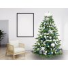 Ozdobený stromeček POLÁRNÍ MODRÁ II 270 cm