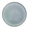 Dezertní kameninový talíř se stříkanou glazurou v šedé barvě.