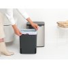 Bo Waste Bin, 12L Matt Steel Fingerprint Proof 8710755230486 Brabantia 96dpi 1000x1000px 7 NR 30510