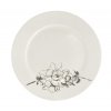 Mělký talíř Fine Twig, bílá s dekorem magnolie, materiál porcelán, ø 27 cm