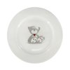Dětský dezertní talíř Teddy - ø 20cm, materiál porcelán, barva bílá, dekor medvídka.