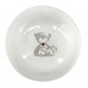 Dětská miska Teddy - ø 14 cm, materiál porcelán, barva bílá, dekor medvídka.