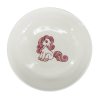 Dětská miska Pony - ø 14 cm, materiál porcelán, barva bílá, růžový dekor poníka.