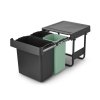 Sort&Go Built in Bin, 10+10+20L Dark Grey 8710755232541 Brabantia 96dpi 1000x1000px 7 NR 34746