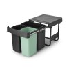 Sort&Go Built in Bin, 10+10+20L Dark Grey 8710755232541 Brabantia 96dpi 1000x1000px 7 NR 34744
