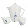 Set na čaj Pomněnka -  porcelánový, konvice objem 1,6 l, cukřenka objem 150 ml, mléčenka objem 150 ml
